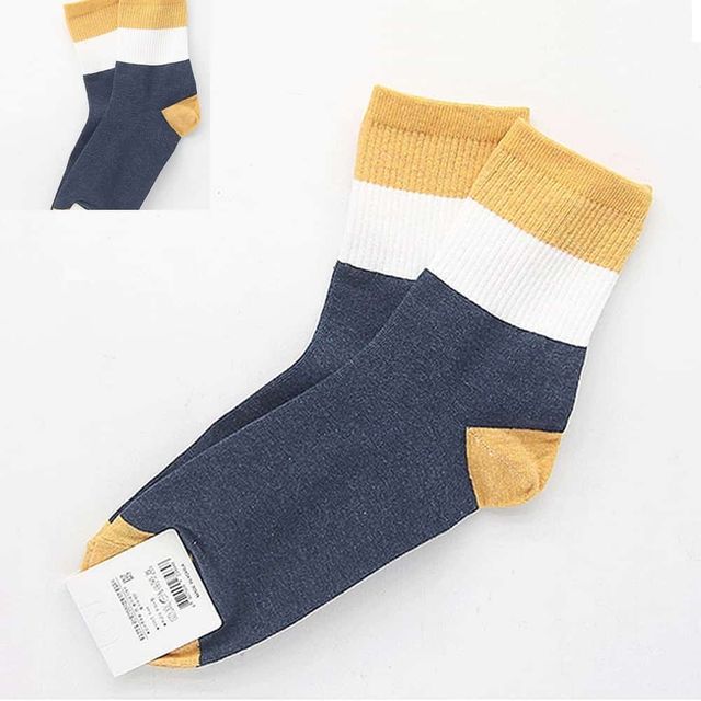 남자 스포츠캐쥬얼 중목 양말 네이비 3켤레 데일리양말 남자양말선물 남자캐주얼양말 회사양말