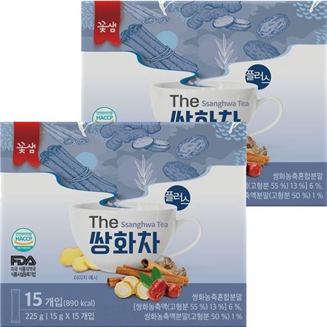 꽃샘 쌍화차플러스 30T(15T x 2개) GWM