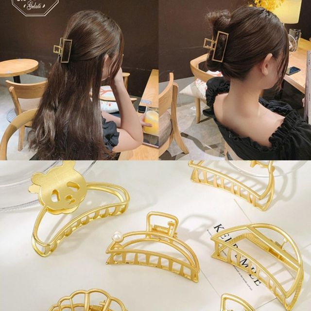 집게핀진주 골드 올림머리 반머리 반묶음 집게핀 헤어 패션잡화 헤어핀 쥬얼리 집게핀 머리핀 헤어집게핀