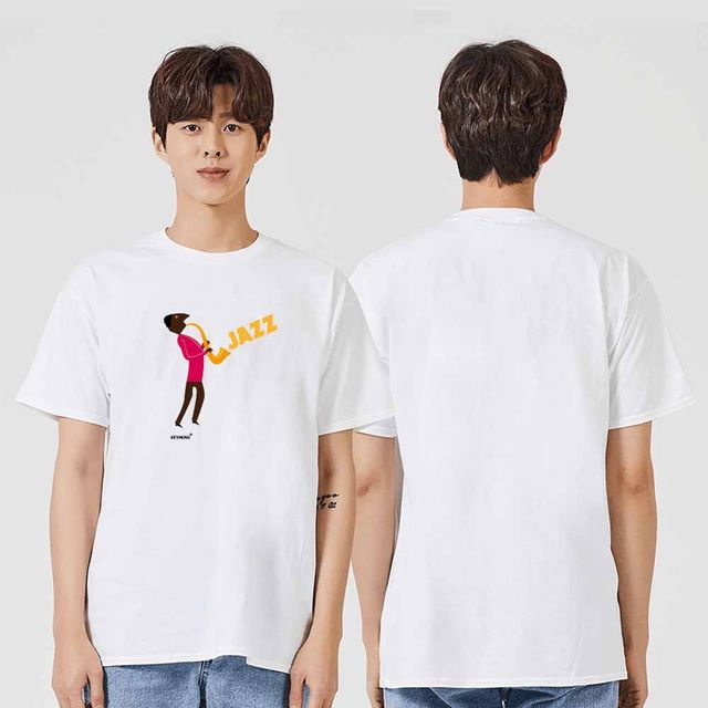 트럼펫 반팔티 라운드티 가족티 커플티 단체티 동호회