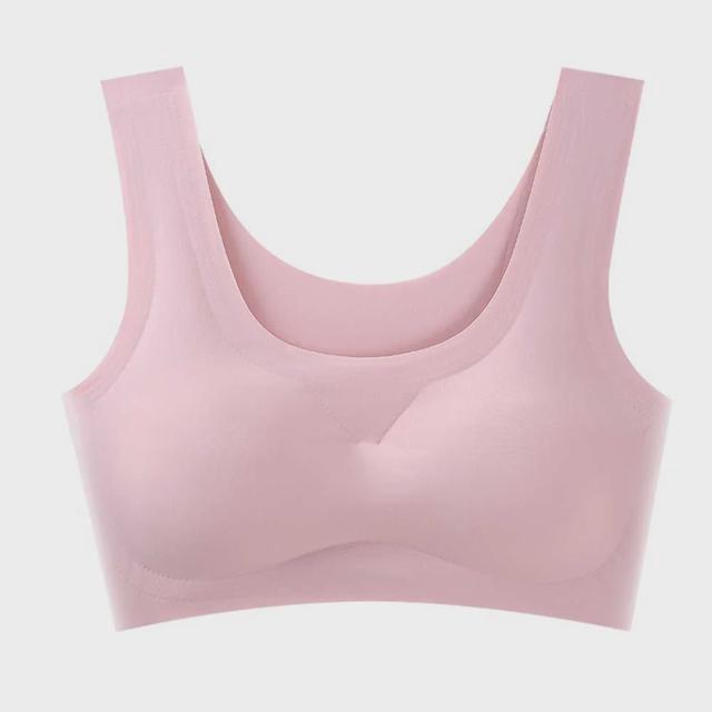 여성 편한 조이지 않는 와이드 숄더 브라 속옷 스타일