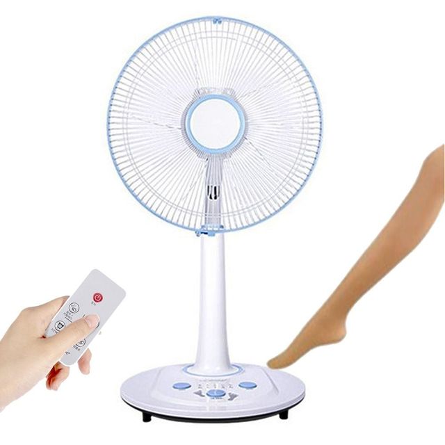 리모컨 선풍기 35cm 스탠드형 가정용 저소음 타이머 자연풍 업소용 모터