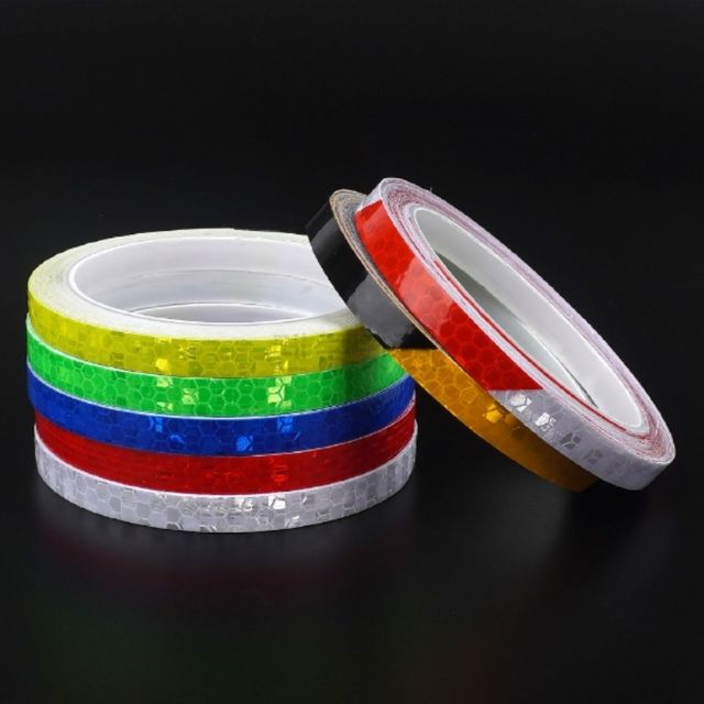 고휘도반사테이프 야간안전테이프 PVC 반사 테이프 1cm x 8M