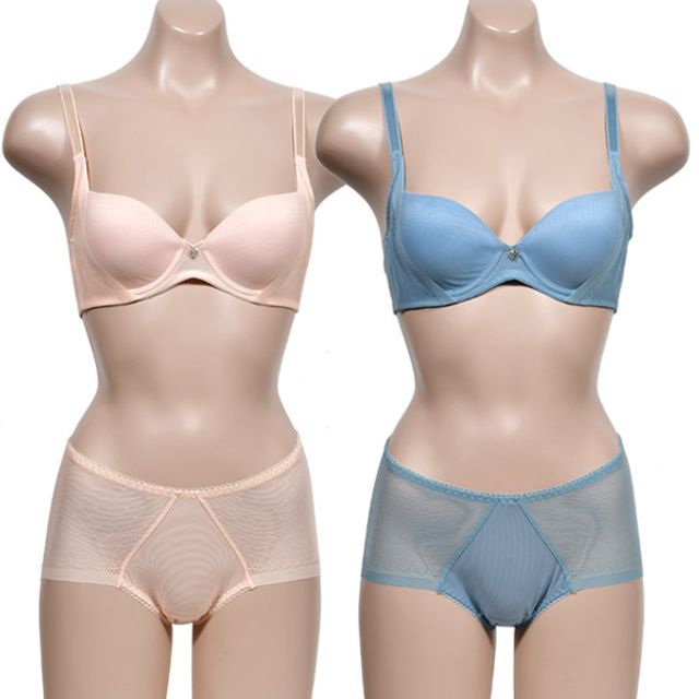 브라팬티세트 와이어 세련된 ZF 몰드 B컵 디자인 3 4컵