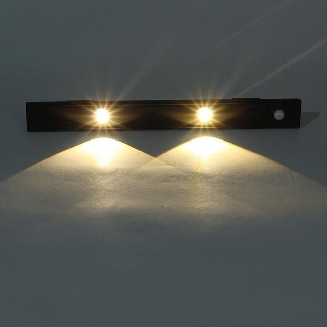 USB충전 무선 LED 센서등 (30cm 블랙)