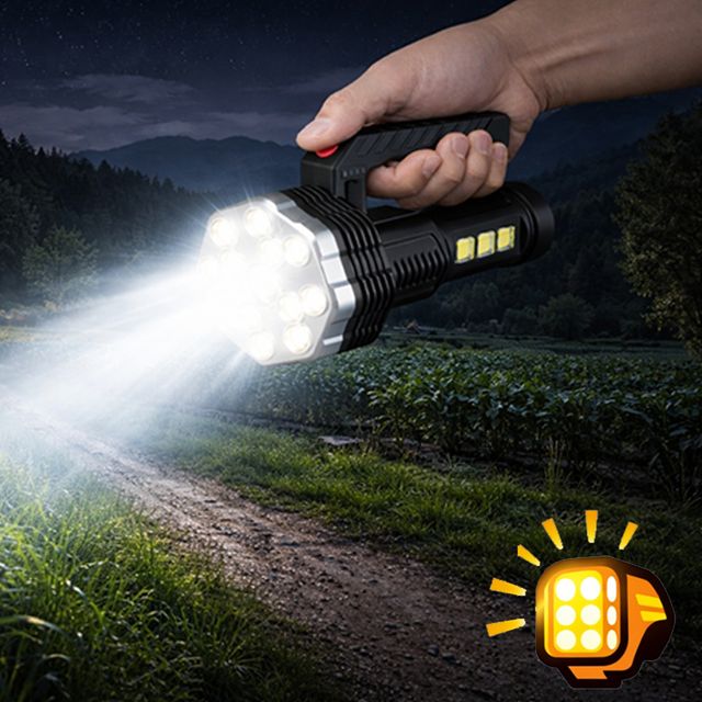 LED 충전식 손전등 후레쉬 캠핑랜턴 야간랜턴