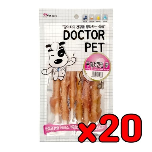 닥터펫 우피 치킨껌, 강아지 개껌 치아 관리 6p