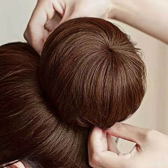 똥머리 헤어망 가발 유해물질 인조모