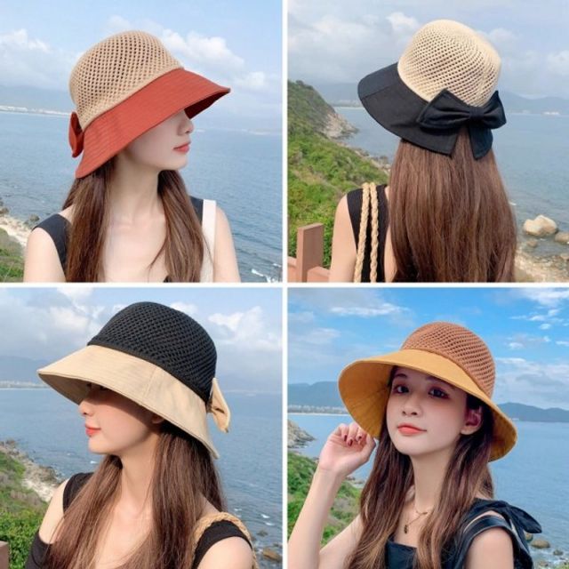 버킷햇 여성 컬러모자 여름 해변모자
