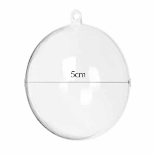 원형캡슐 아크릴볼 5cm 1P 원형케이스 아크릴돔 투명반구 아크릴공 투명볼