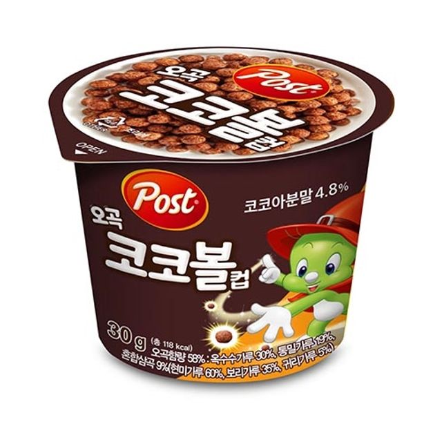 동서)포스트오곡코코볼컵(30gx12)