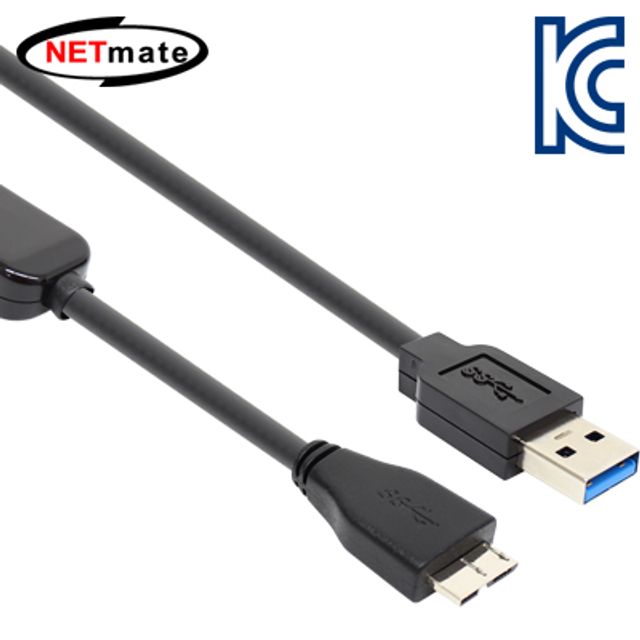 강원전자 넷메이트 USB3.0 AM-MicroB 리피터 5m CBL-D302MB-5M