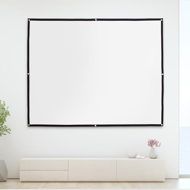 휴대용 빔프로젝터 스크린 203x152cm