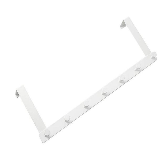 7구 도어 후크 52x18cm 화이트 욕실옷걸이 벽후크 도어걸이 방문옷걸이 도어행거