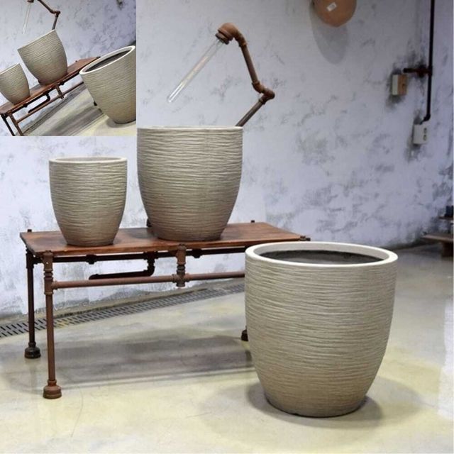 모던 미분형 인테리어화분 특대 55x57cm 실내조경 대형화분 플랜터 원형소재
