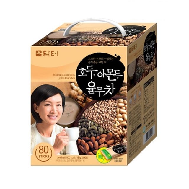 담터 호두 아몬드 율무차 80개입 대용량 스틱