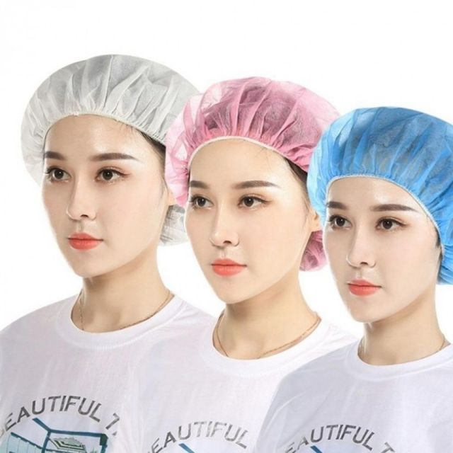 위생모 조리모 주방 요리 일회용 모자 100매