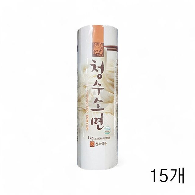 X15개 청수식품 청수소면 1kg 비빔국수소면 잔치국수