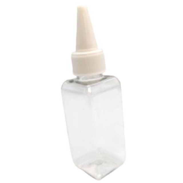 화장품뾰족용기 뾰족캡 소분공병 사각 50ml 화이트