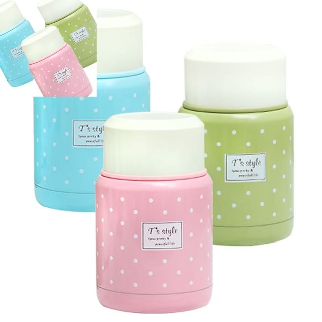 러브앤아트 보온보냉 죽통350ml 보온보냉병 소형식기 휴대용 이유식용기