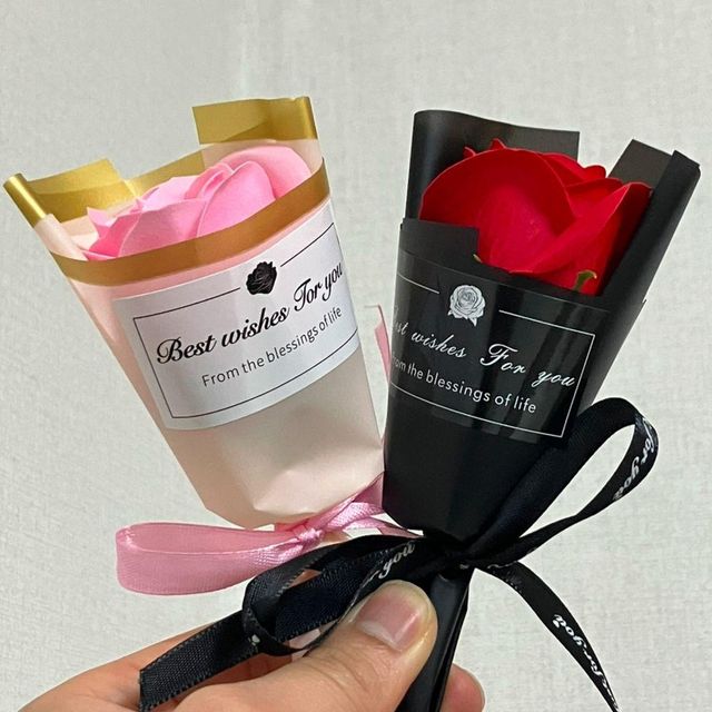 장미꽃 조화 비누꽃 생일 스승의날 미니화환 비누장미 꽃꽃다발