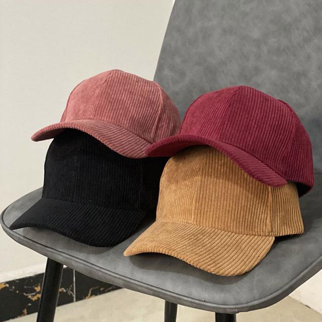 코듀로이 볼캡 커플모자 데일리 캡모자 겨울 모자