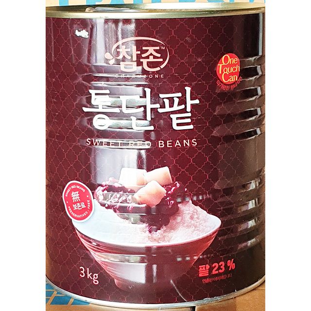 통단팥(참존 빙수용 3K)X6 통단팥 간식 빙과류 빙수