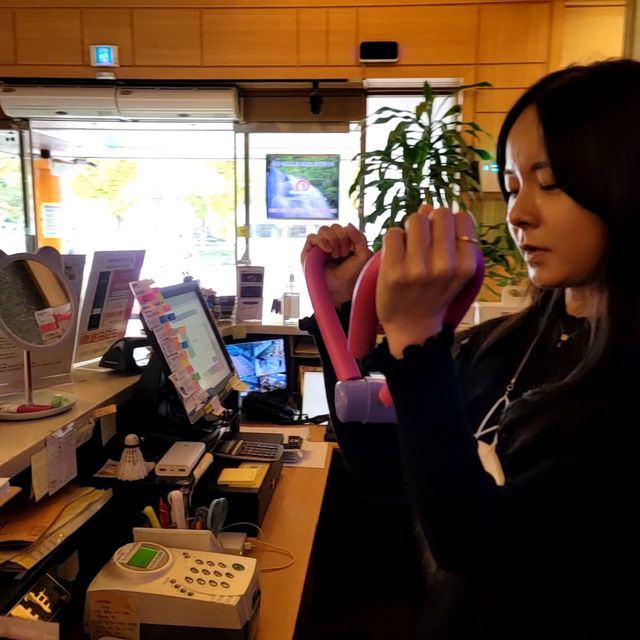 필라테스 쪼임이 핑크