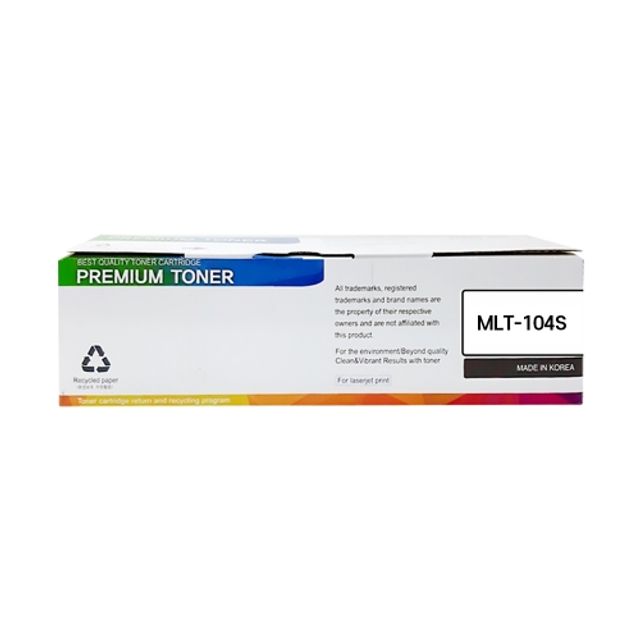 혜명몰 삼성 토너 MLT-104S 재생 흑색 - 개 (1개입) 잉크토너교체 카트리지교체 프린터토너 프린터잉크 토