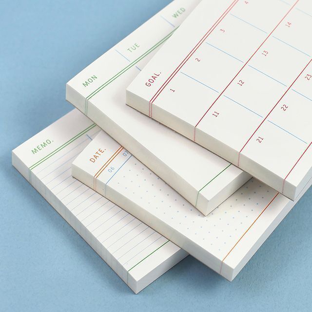 플랫 노트패드 (S) 문구 학용품