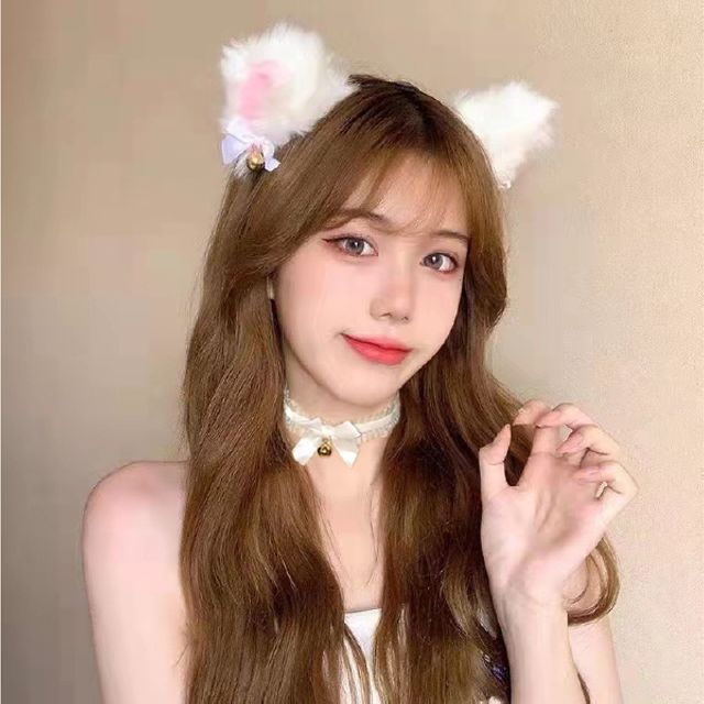 (이거찜) 할로윈 섹시 고양이 머리띠 초커 목걸이세트