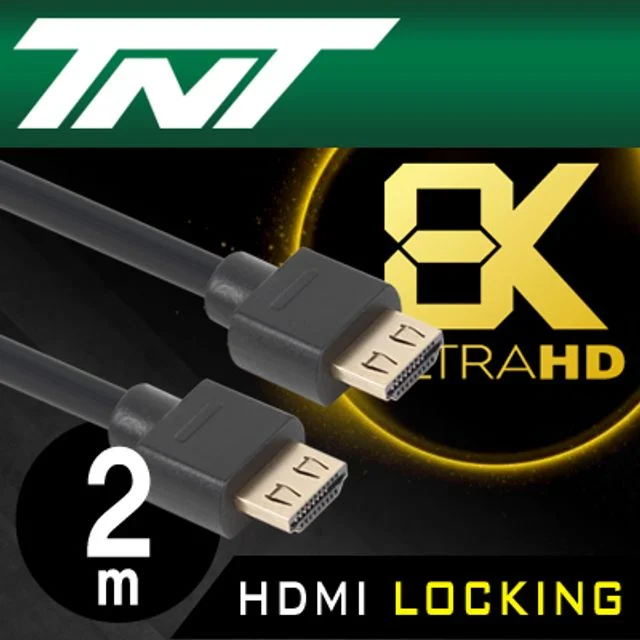 강원전자 TNT 8K 지원 HDMI 락킹 케이블 2m NM-TNT113