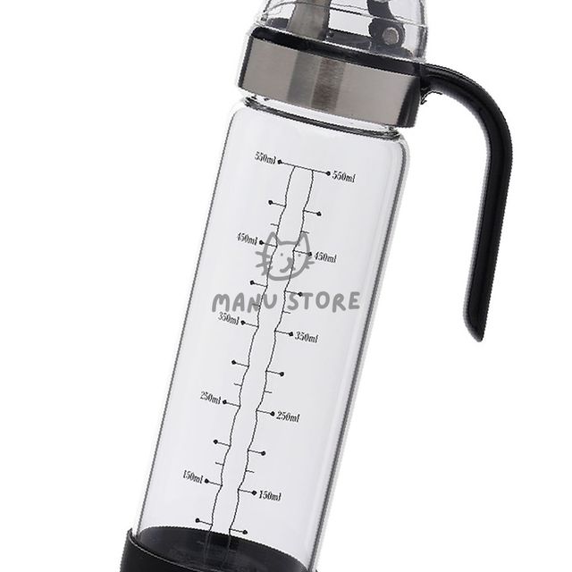유리소스병 기름용기 내열유리 자동개폐 오일병 550ml
