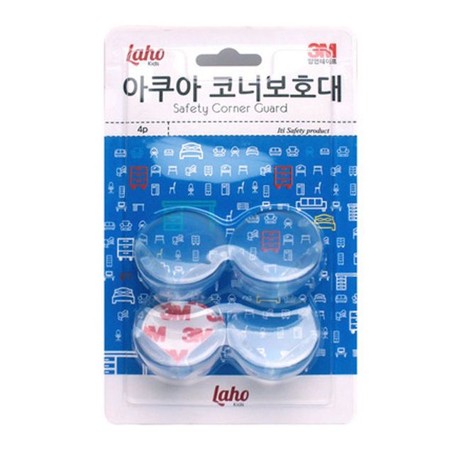 유아 안전용품 라호키즈 아쿠아 코너보호대 4P