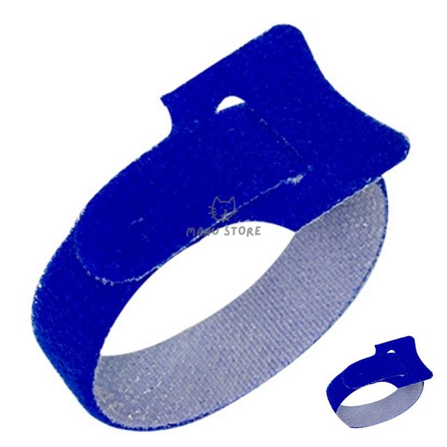 재사용케이블타이 벨크로케이블타이 벨크로타이 후크벨트 5개입 청색 12mmX15cm