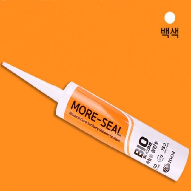 모아 바이오 실리콘 욕실용 실란트 270ml 백색 방수 항균 실리콘