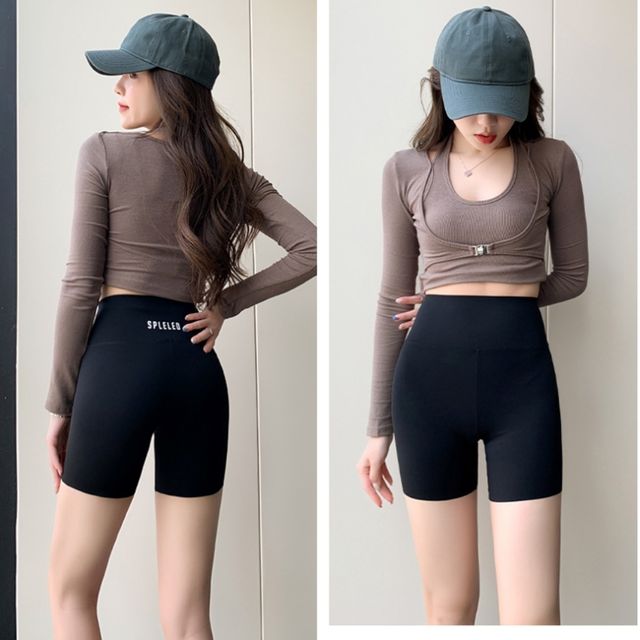 여성 3부 레깅스 바이커 쇼츠 요가 여름 반바지 스타일