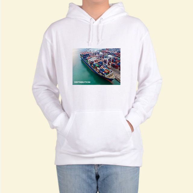 헤비후드티 전색상 화물선 항구 컨테이너 q 그림