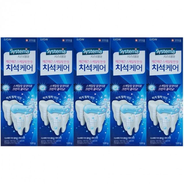 시스테마 치약 120g 5개 세트 치석제거