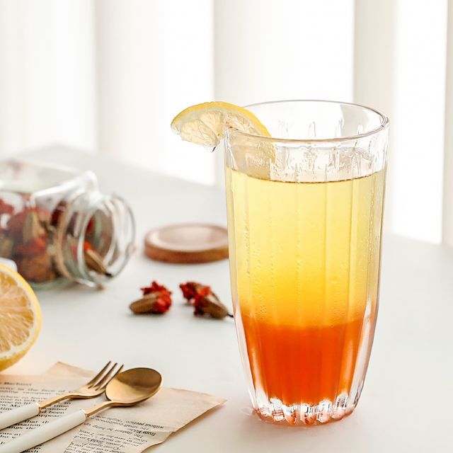 예쁜 유리컵 카페 커피컵 아이스커피잔 440ml 1P