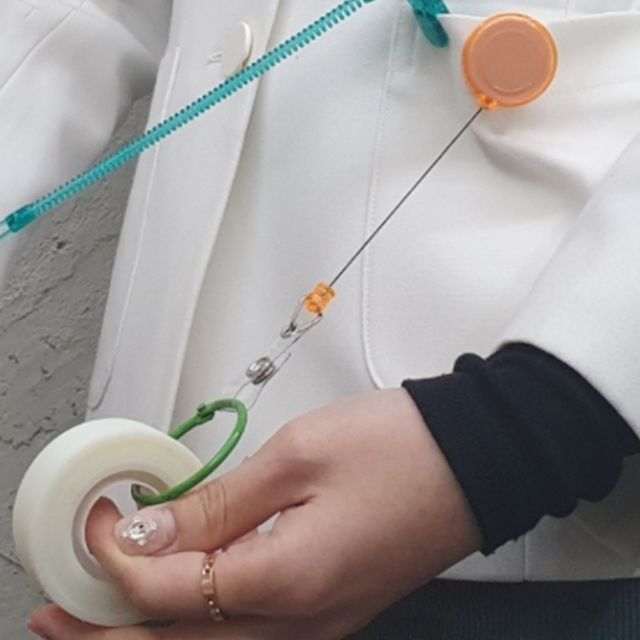 간호사 릴홀더 널스 클립형 테이프걸이 랜덤색상