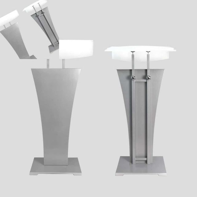아스텔 화이트 메뉴판거치대 마스트 안내간판 520mm 홍보물진열대 메뉴판스탠드 홍보물거치대 홍보스탠드