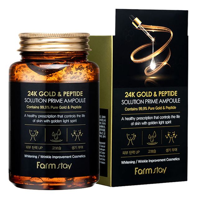 깊은 보습을 전하는 24K 골드와 펩타이드 앰플 250ml