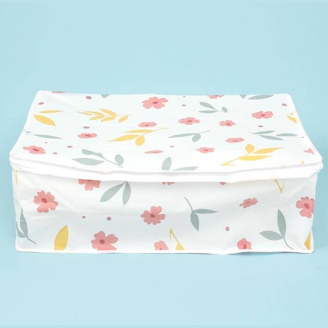 TBZ 의류 이불 간편 정리 보관함(54x35cm) (플라워)