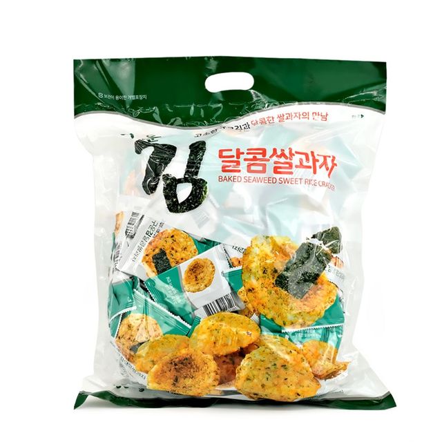 900g 대용량 달콤 구운김 쌀과자 간식 개별포장 대용