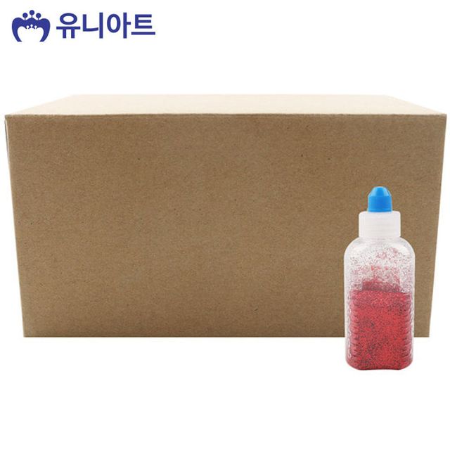 메탈 반짝이 가루 빨강 20개입 - 미술공예 재료