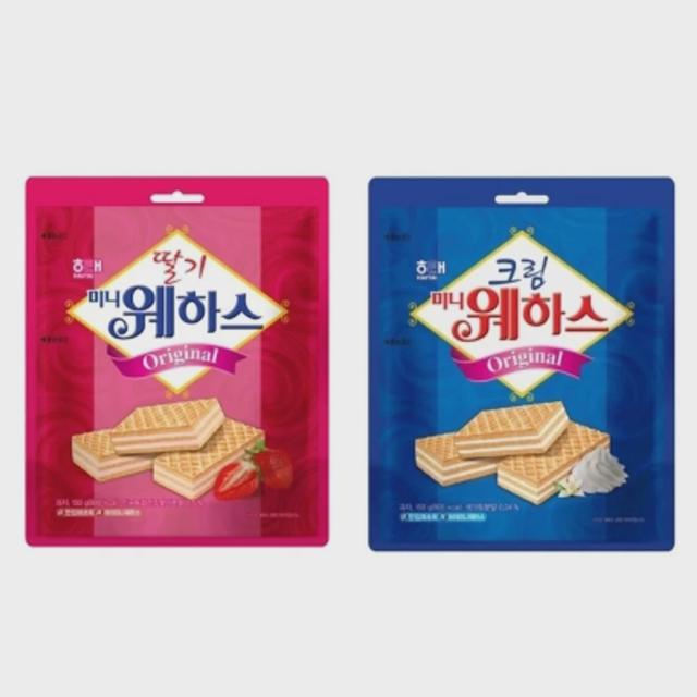 해태 딸기 크림 미니 웨하스 150gx6개+사은품