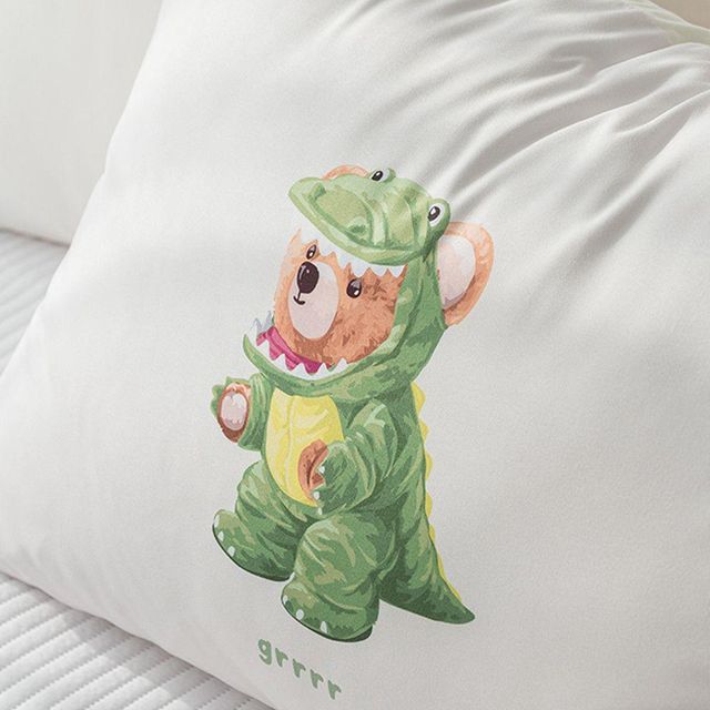프린팅 먼지없는 베개커버 50x70cm 다이노소어