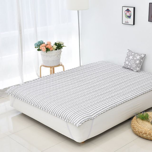 유러 라인 그레이 방수패드Q (150-200cm)