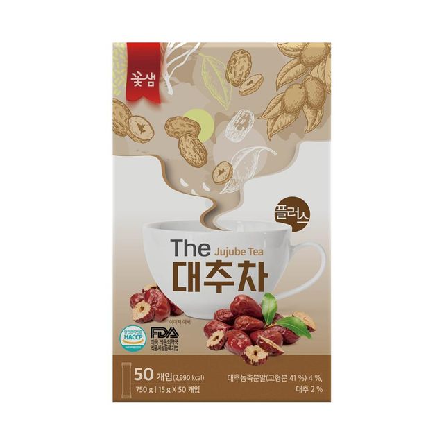 더플러스 대추차 50T 꽃샘 - 전통 한방 차, 면역력 강화